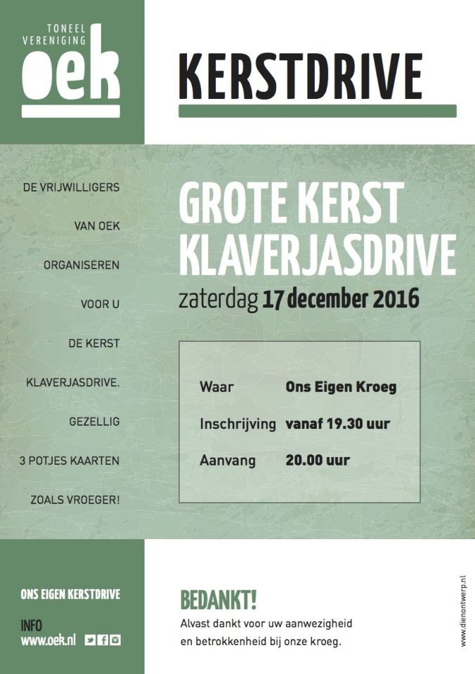 Begeleidende foto Ons Eigen Kerstdrive